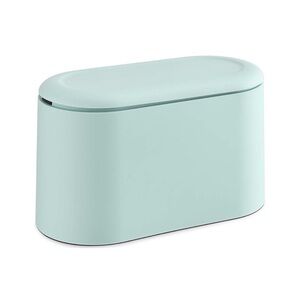 Mint Green Mini Dual-Layer Trash Can with Lid